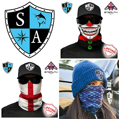 £9.99 • Buy SA Co Salt Armour Face Shield™ Bandana Snood Durag Neck Scarf Headwear UV Mask