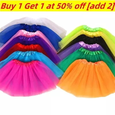 £4.50 • Buy Fancy Dress Tutu Skirt Petticoat 1980s Costume Colour Options Ladies Skirt Adult