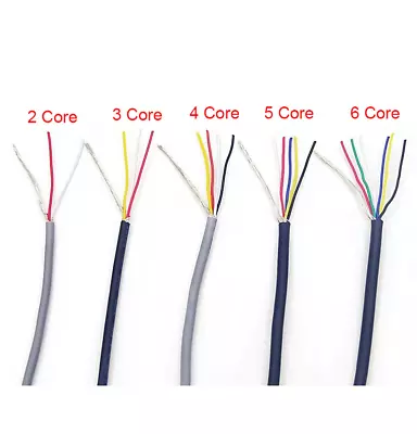 Braided Shielded 2/3/4 Core Cable Conductor Guitar Circuit Wire Hookup 22-28 AWG • $2.46