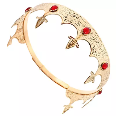 Jeweled King Crown For Men Adult Tiara European And American • £10.16