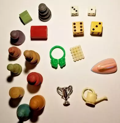 Vintage Monopoly Pieces Along With Other Toy Articles • $7.50