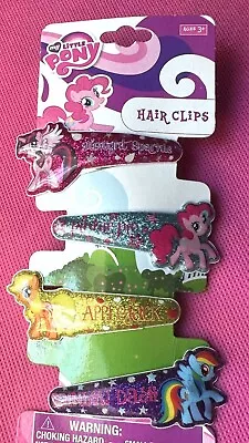 My Little Pony Friendship Is Magic Hair Clips Set Twilight Dash Applejack Pinkie • $9.99