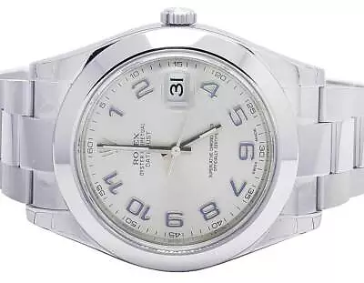 Brand New Mens Rolex Datejust II 41MM 116300 Oyster S.Steel Arabic Dial Watch • $11950