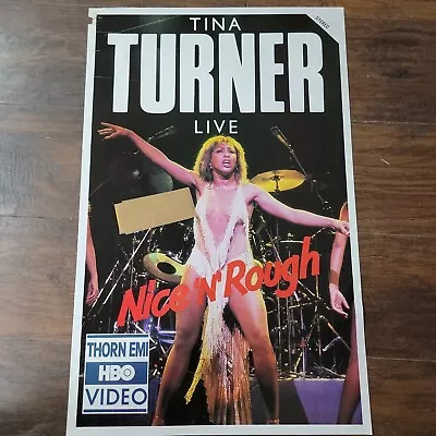 TINA TURNER Live Nice 'n' Rough 1982 ORIGINAL VIDEO PROMO POSTER Thorn EMI HBO • $19.99