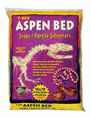 T-Rex Reptile Terrarium Substrate - Aspen Bed 5qt Bag • $11.99