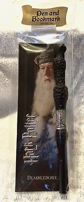 Harry Potter Albus Dumbledore Wand Pen & Bookmark The Noble Collection NEW • $11.50