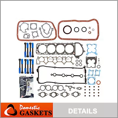 Fits 98-04 Nissan Xterra Frontier 2.4L DOHC Full Gasket Set Bolts KA24DE • $79.28