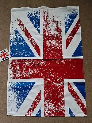 UNION JACK Tea Towel Union Flag Cotton Tea Towel PATRIOTIC UK British Coronation • £5.99