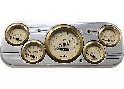 1937 1938 Chevy Car Dash Gauge Panel Cluster Set Gold • $509.33