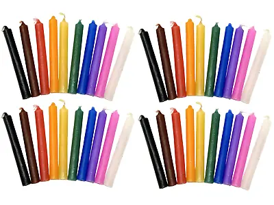 40 Spell Candles Assorted Colors (2 Sets Of 20 Mini Chime Wicca Altar) Set #2 • $15.95