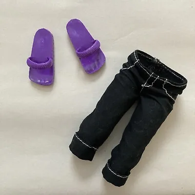 Monster High Replacement Parts Gil Webber Purple Sandals L+R And Dark Pants • $8.62