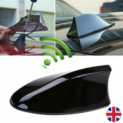 £5.85 • Buy Gloss Black Car Shark Fin Aerial Antenna Mast Roof AM/FM Radio Signal UK Stock