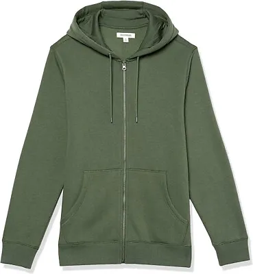 Goodthreads Men's Full-Zip Washed Fleece Hoodie -Dark Green - XXLT - New • $19.99