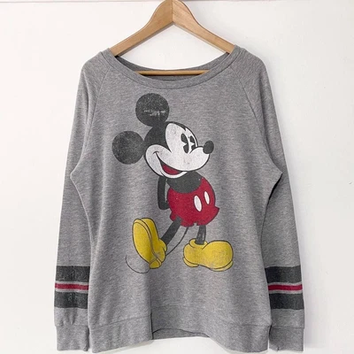 £11.95 • Buy Mickey Mouse 28 Striped Lightweight Sweatshirt Size Medium