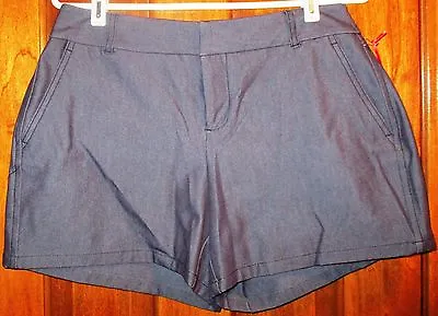 ELLE Women's Shorts NWT Size 4 Mid Rise Relaxed Fit Dark Blue • $16.95