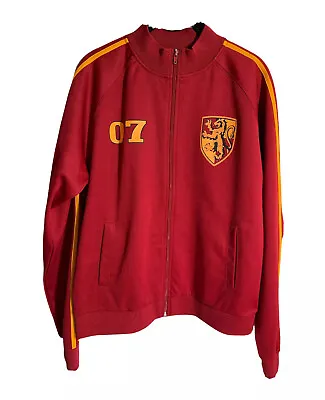 Harry Potter Jacket Gryffindor Unisex Medium Zip Up Red Crest Warner Brothers • $17.99