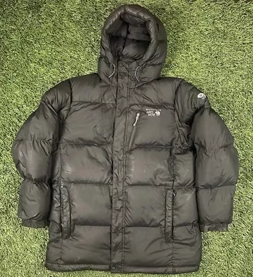 Mountain Hardwear Jacket Mens Large Black Down Puffer Full Zip • $49.99