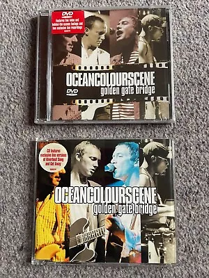 OCEAN COLOUR SCENE ‘Golden Gate Bridge’ CD & DVD Singles Parts 1 & 2 RARE 2003 • £28