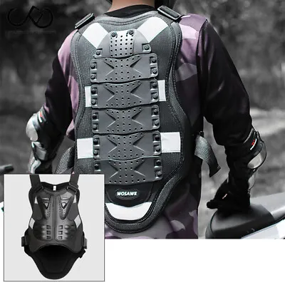 Motorcycle Body Armor Protector Vest Shockproof ATV Spine Back Protective Guards • $44.85