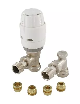 Danfoss RAS-C2 Sensor 10mm TRV + Lockshield White / Nickel 013G6006 • £33