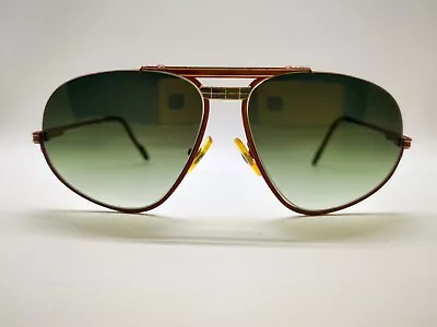 Vintage Ferrari F6 580 Semi Rimless Aviator Sunglasses  • $376.01