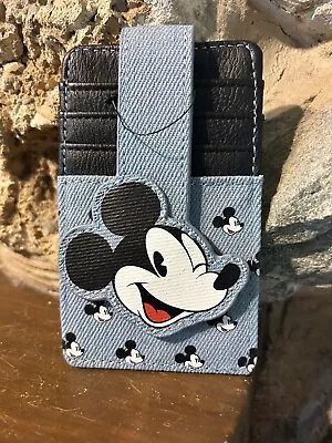 Disney Parks Mickey Mouse RDIF Blocking ID Card Holder Wallet Disneyland NEW • $17.25