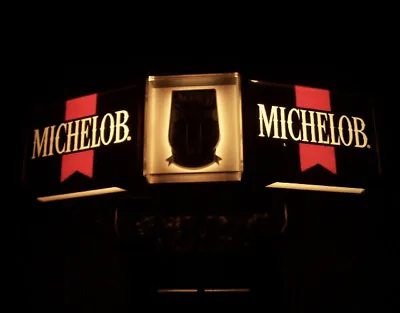 “AWESOME “ Vintage Michelob Lighted Bar Top Cash Register Beer Sign With Clamps! • $44.60