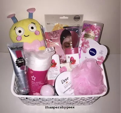 Care Package Womens Pamper Hamper Selfcare Basket Beauty Box Hamper With Teddy • £27.99