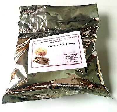 Liquorice- Licorice -Glycyrrhiza Glabra-Mulethi- Athimathuram -Root  Powder • £20.40