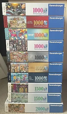 RAVENSBURGER 1000/1500/2000 Piece Puzzles All Complete • £6