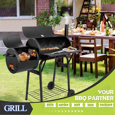 43  BBQ Grill Charcoal Barbecue Pit Outdoor Patio Backyard Meat Cooker Smoker • $178.36