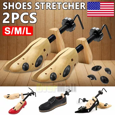 2PCS Boot Stretcher Adjustable Shoe Expander Shaper Wooden Boot Widener Expander • $8.99