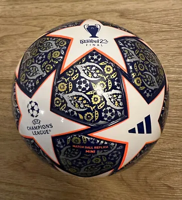 NEW Official UEFA Champions League 2022/23 Adidas Mini Ball | Istanbul 23 Final • £30