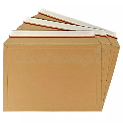 10 X A2 RIGID ENVELOPES MAILERS A4 BOOKS DVD'S ETC 334x234mm  - AMAZON STYLE • £8.98