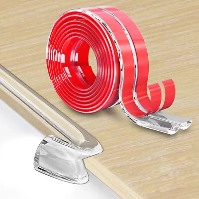 1-5M Self Adhesive Furniture Corner Protector Strip Table Edge Guard Desk Bumper • £4.59