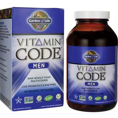 Garden Of Life Vitamin Code Men 240 Veg Caps • $63.93