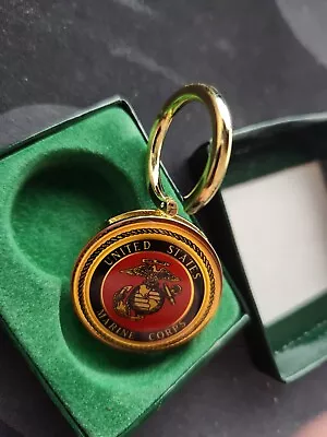 USMC Keychain Gold Plated Solid Brass Marines • $12