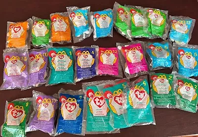 TY McDonalds Teenie Beanie Babies 1998-1999-2000 Lot Of 25 Unopened Duplicates • $14.75