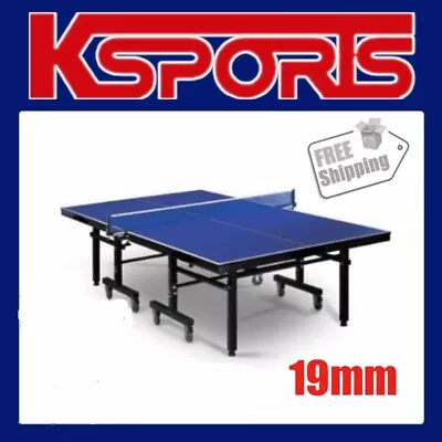 TABLE TENNIS PING PONG TABLE PRO SIZE 19MM TOP WITH 50mm METAL FRAMES & LEGS • $498