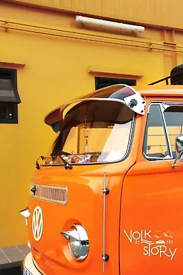 $340 • Buy ACRYLIC External Sun Visor For VW Late Bay Window  T2 /Type 2 Kombi Bus Red