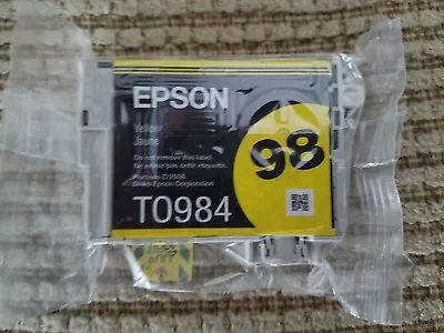 Genuine Epson Ink Printer T0984 98 Yellow Artisan 700 800 High Capacity - NEW • $9.99