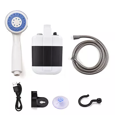 New Portable Camping Shower  USB Rechargeable Electric Shower Pump AU • $38.35