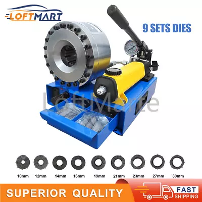 5600KN Hydraulic Hose Crimper Machine With 9 Sets Dies Pipe Clamping Machine • $1099