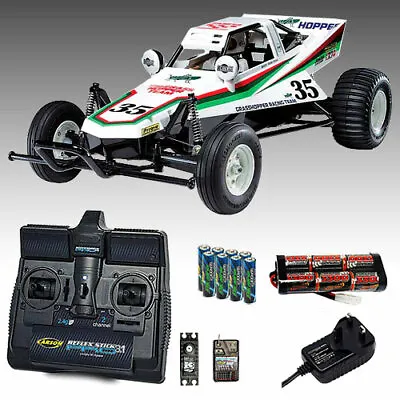 TAMIYA Grasshopper RC Car Bundle. Radio 3300mah Battery & Charger 58346 • £159.95