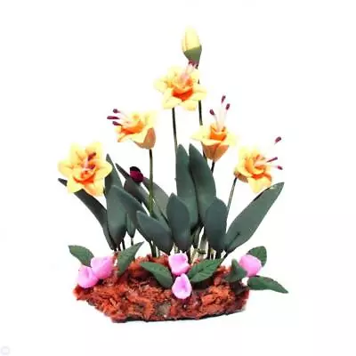 Miniature Dollhouse 1:12 Scale Bed Of Daffodils - D4127 • $9.95