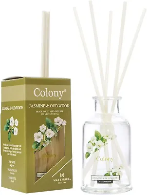 Wax Lyrical Colony Reed Diffuser - Jasmine And Oud Wood 100ml 🌹 🌻 🌷 🌼 • £11.99