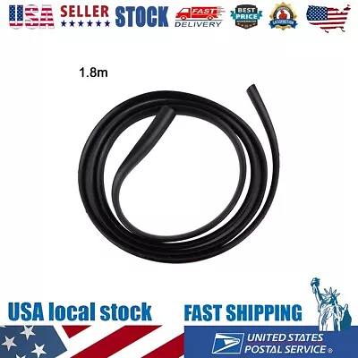 1.8m Rubber Car Glass Panel Seal Front Or Rear Windshield Moulding Strip W/ Tape • $11.89