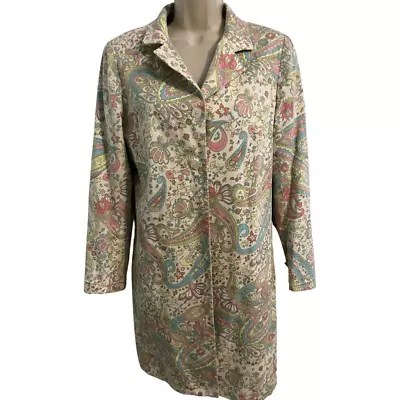 Harris Wallace Pastel Floral Cotton. Jacket. Size 6 • $25