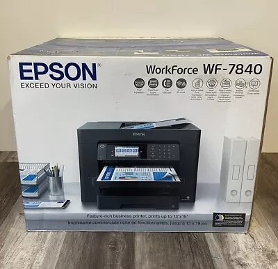 Epson WorkForce Pro WF-7840 Wireless Wide Format Color All-in-One Inkjet Printer • $250