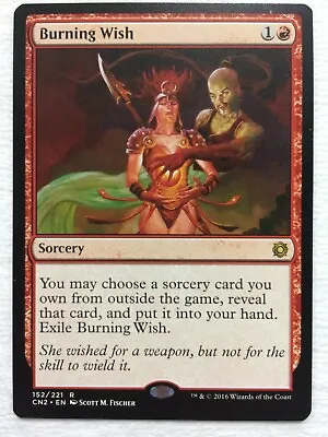 MTG 1x Burning Wish Conspiracy 2: Take The Crown Magic The Gathering Card X1 NM • $2.24